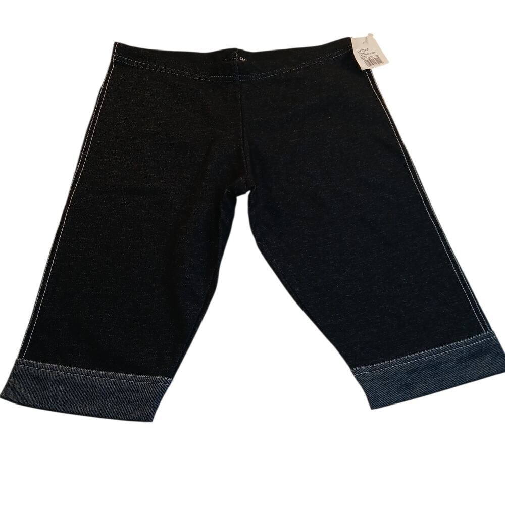 ONE STEP UP Women's New w/Tags Black Jeggings Shorts - Size: Small